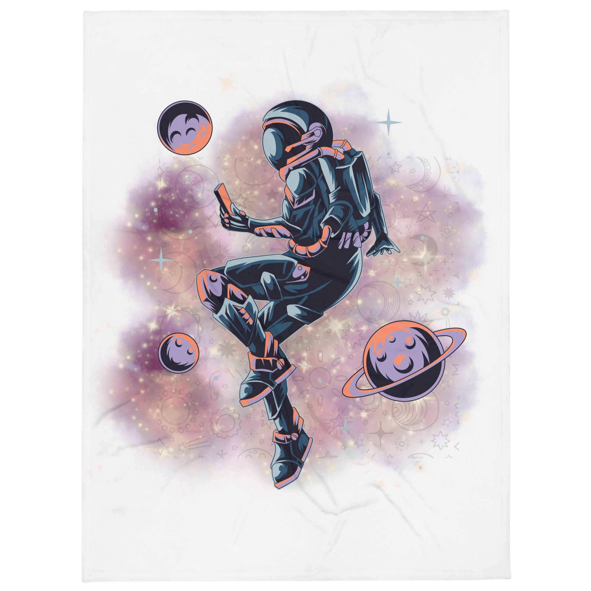 Amusing Astronaut - Custom Throw Blanket